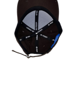 Boné Casual Adidas Basic Listras - Cor Marrom Logo Branco