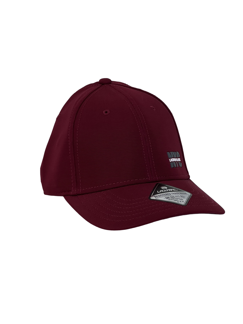 Boné Casual Lackpard NYC - Cor Vinho Logo Cinza