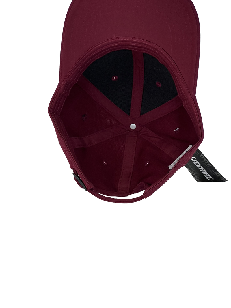 Boné Casual Lackpard NYC - Cor Vinho Logo Cinza