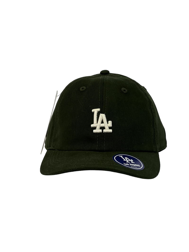 Boné Urbano Los Angeles LA - Cor Verde Militar Logo Amarelado