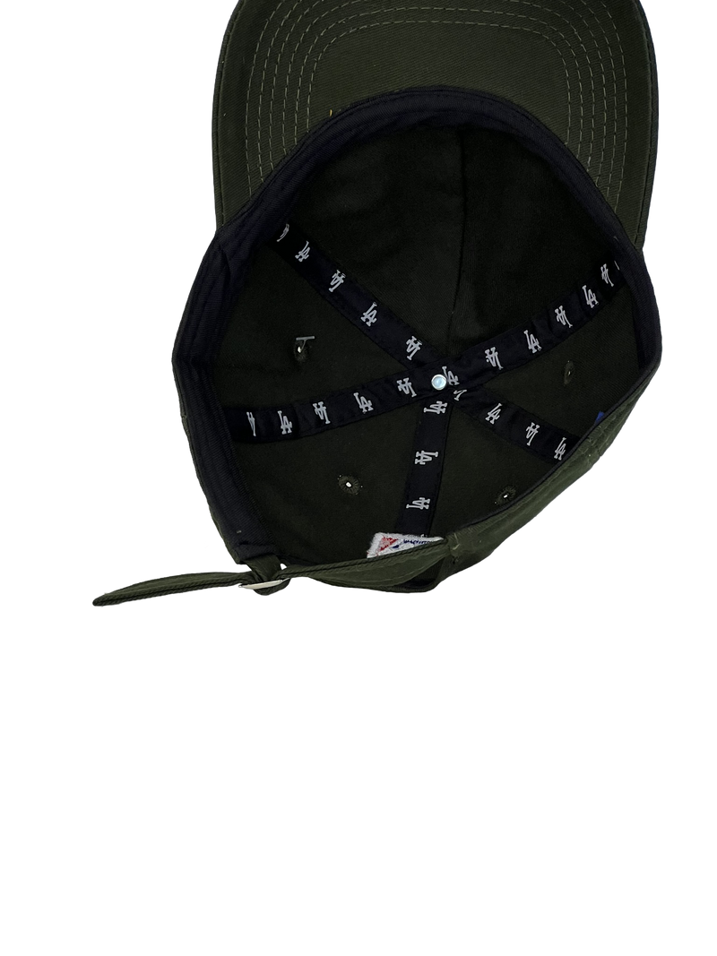 Boné Urbano Los Angeles LA - Cor Verde Militar Logo Amarelado