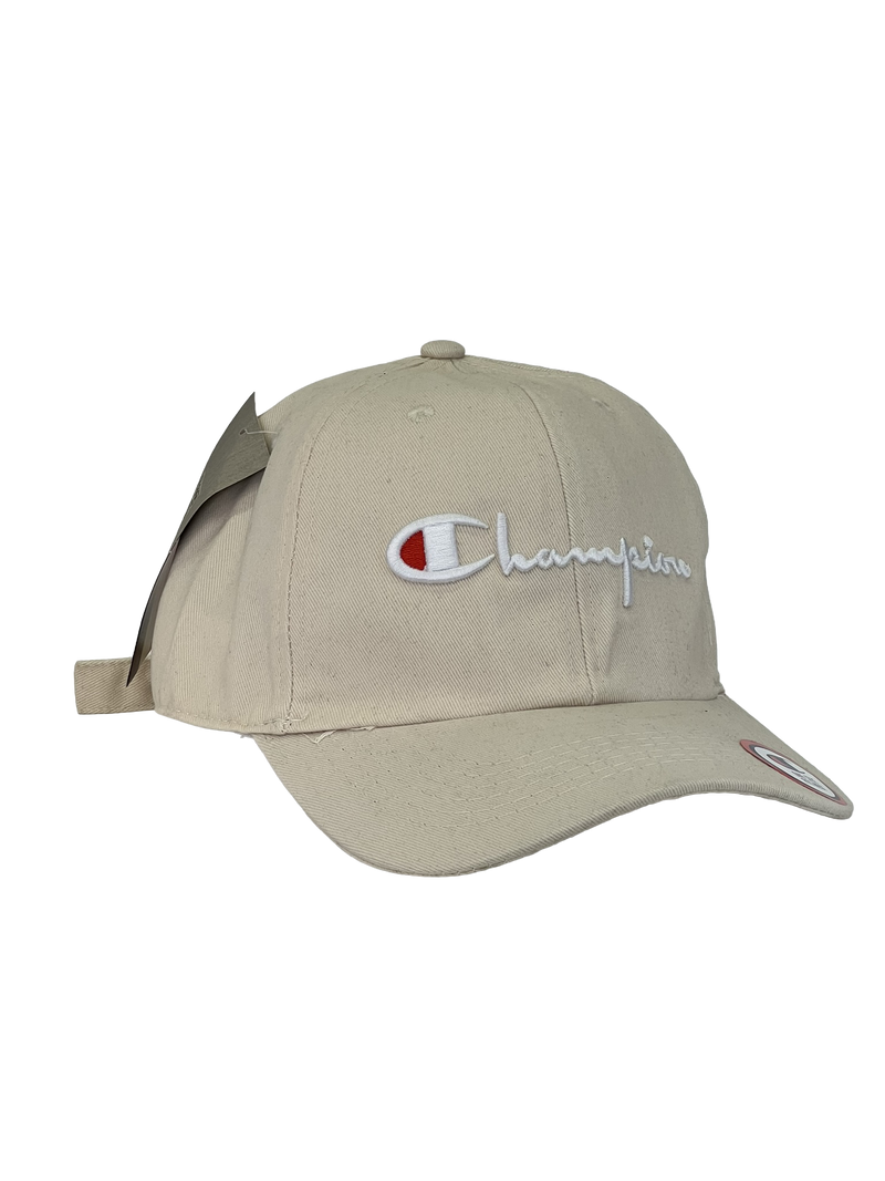 Boné Casual Champions Classic - Cor Bege Logo Branco