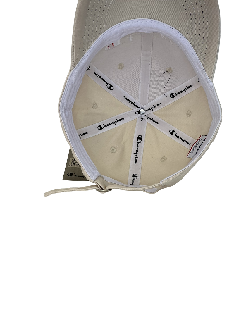 Boné Casual Champions Classic - Cor Bege Logo Branco