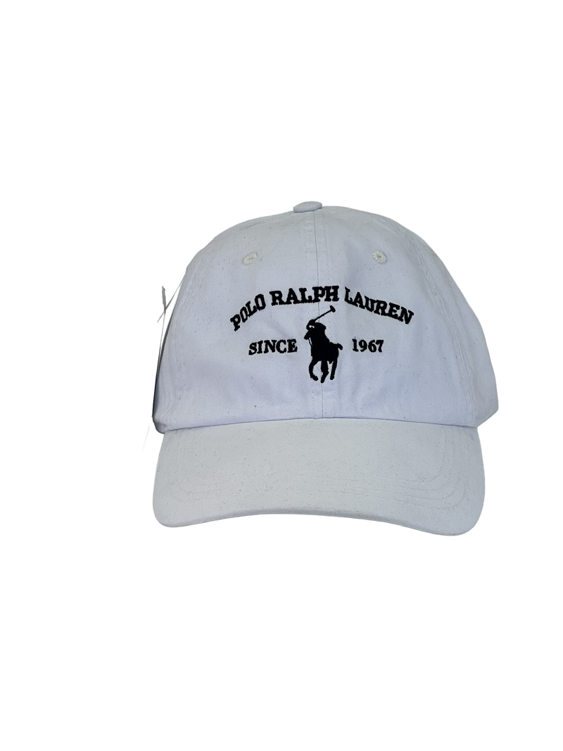 Boné Casual Polo Wear Classic - Cor Branco Logo Preto