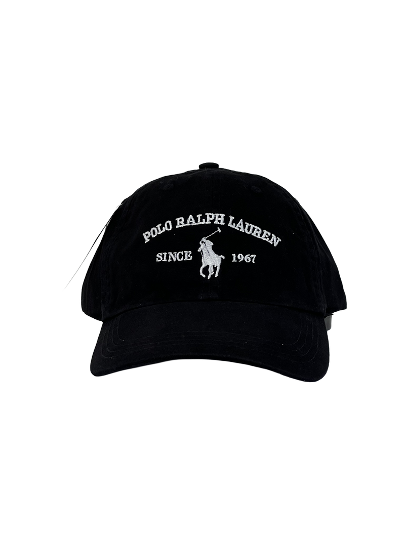 Boné Casual Polo Wear Classic - Cor Preto Logo Branco