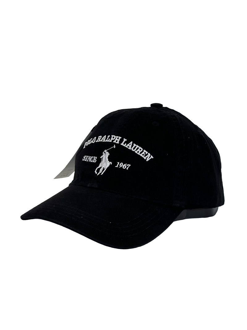 Boné Casual Polo Wear Classic - Cor Preto Logo Branco