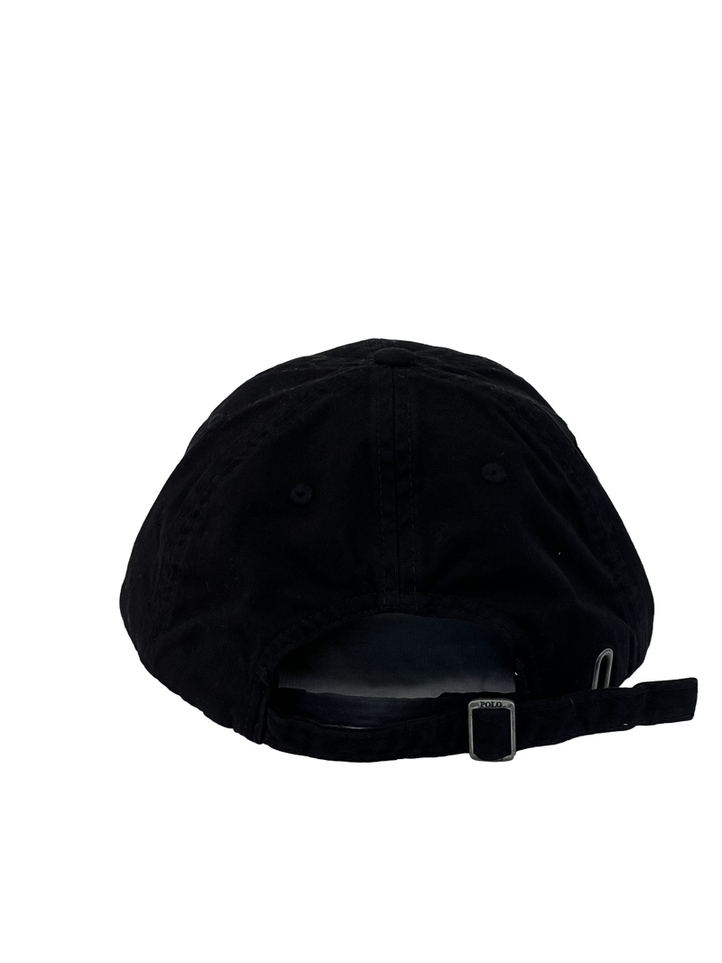 Boné Casual Polo Wear Classic - Cor Preto Logo Branco