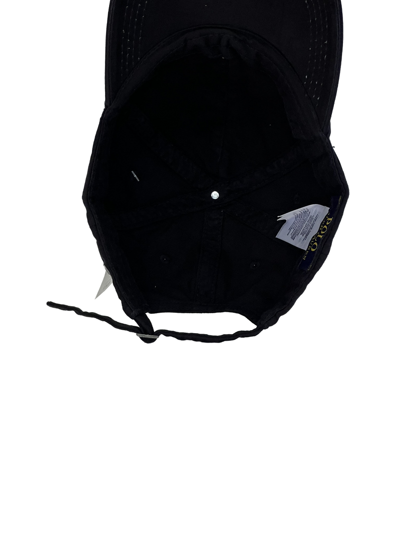 Boné Casual Polo Wear Classic - Cor Preto Logo Branco