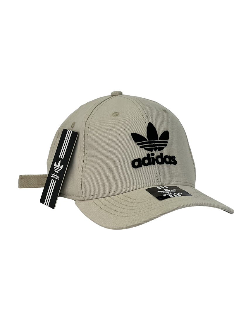 Boné Urbano Adidas BIG New - Cor Bege Logo Preto