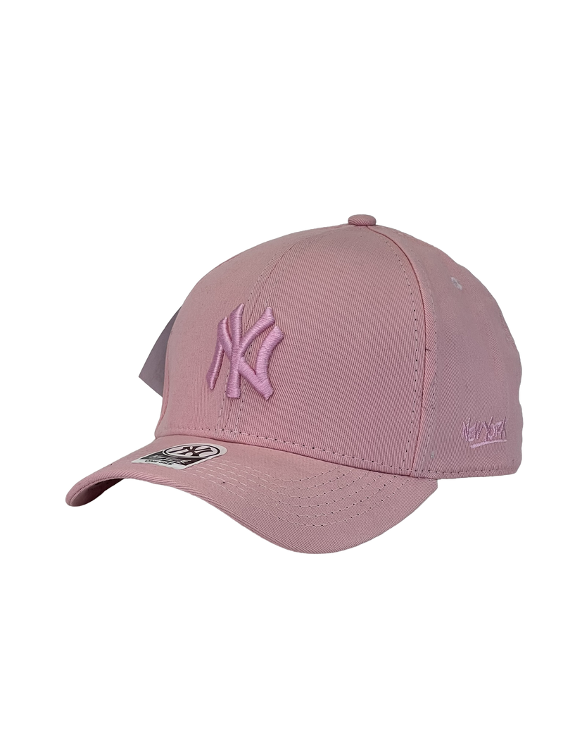 Boné Urbano New York Yankees Classic - Cor Rosa Logo Rosa