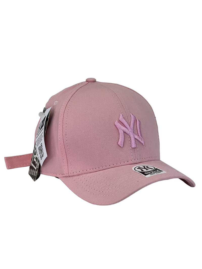 Boné Urbano New York Yankees Classic - Cor Rosa Logo Rosa