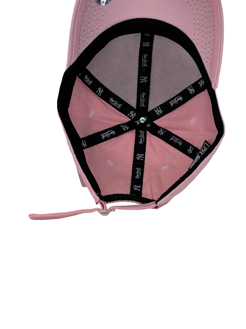 Boné Urbano New York Yankees Classic - Cor Rosa Logo Rosa