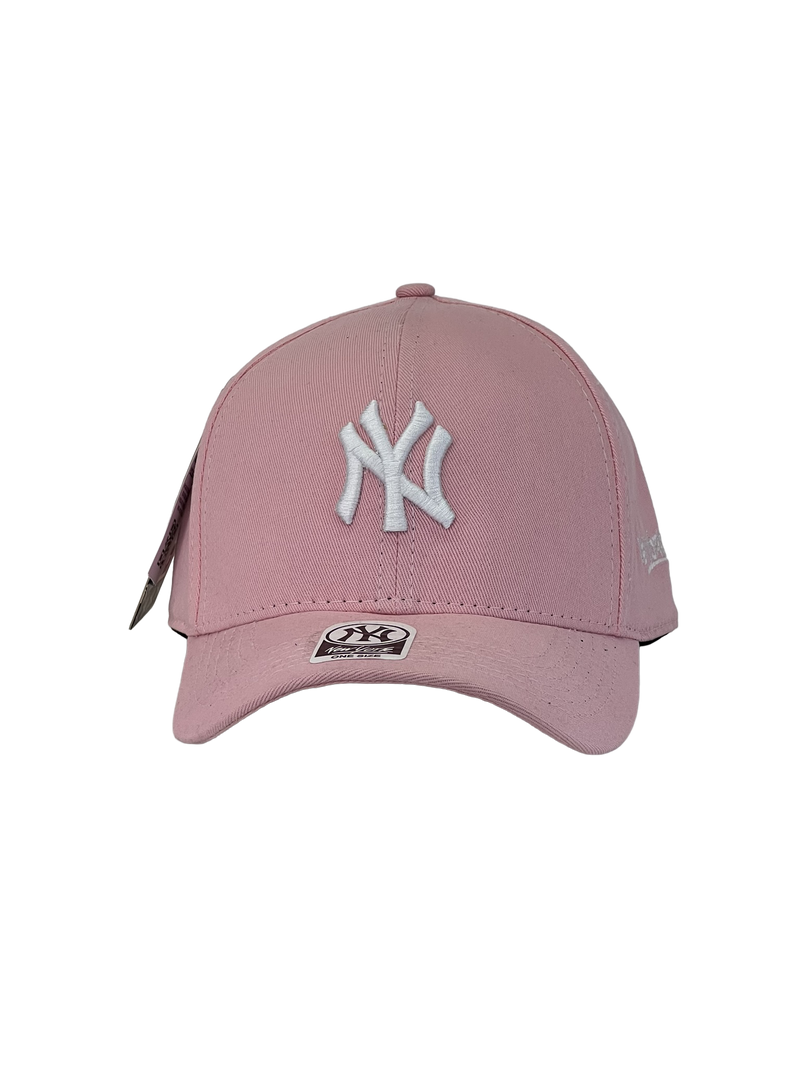 Boné Urbano New York Yankees Classic - Cor Rosa Logo Branco
