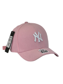 Boné Urbano New York Yankees Classic - Cor Rosa Logo Branco