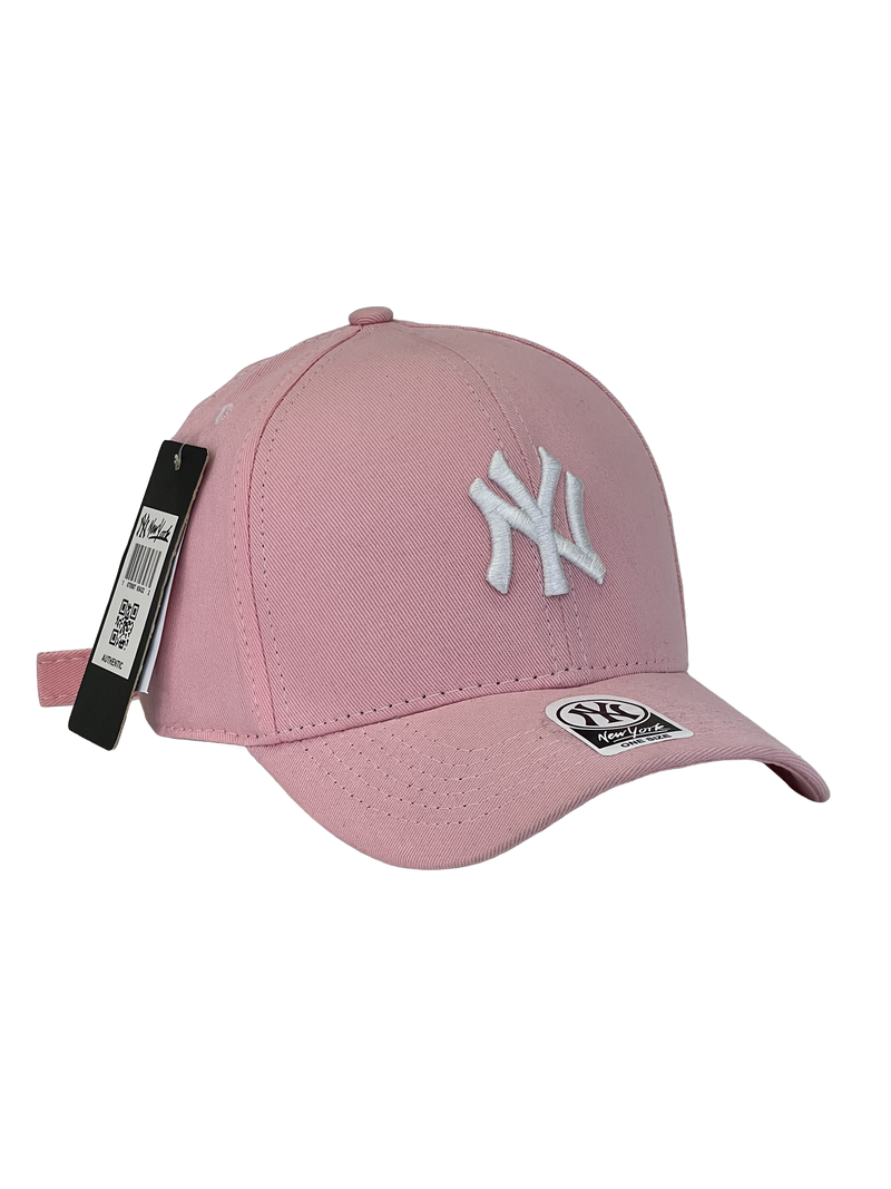 Boné Urbano New York Yankees Classic - Cor Rosa Logo Branco