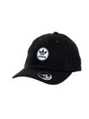 Boné Casual Adidas Circle - Cor Preto Logo Branco