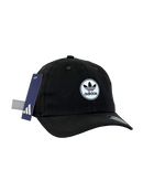 Boné Casual Adidas Circle - Cor Preto Logo Branco