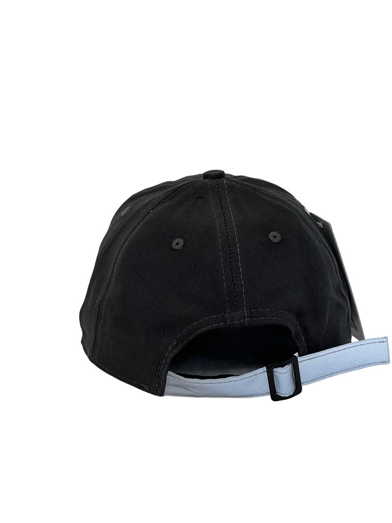 Boné Casual Adidas Circle - Cor Preto Logo Branco