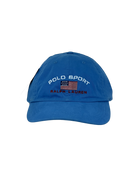 Boné Casual Polo Wear SPORT EUA - Cor Azul Claro Logo Branco