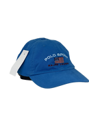 Boné Casual Polo Wear SPORT EUA - Cor Azul Claro Logo Branco