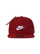 Boné Aba Reta Nike Letter & Logo - Cor Vermelho Logo Branco