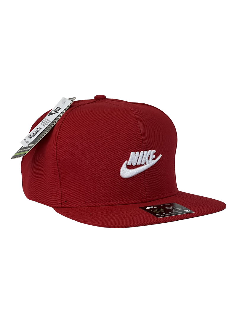 Boné Aba Reta Nike Letter & Logo - Cor Vermelho Logo Branco