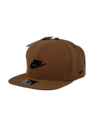 Boné Aba Reta Nike Letter & Logo - Cor Marrom Logo Preto