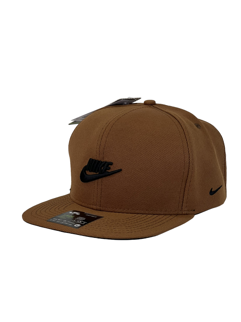 Boné Aba Reta Nike Letter & Logo - Cor Marrom Logo Preto