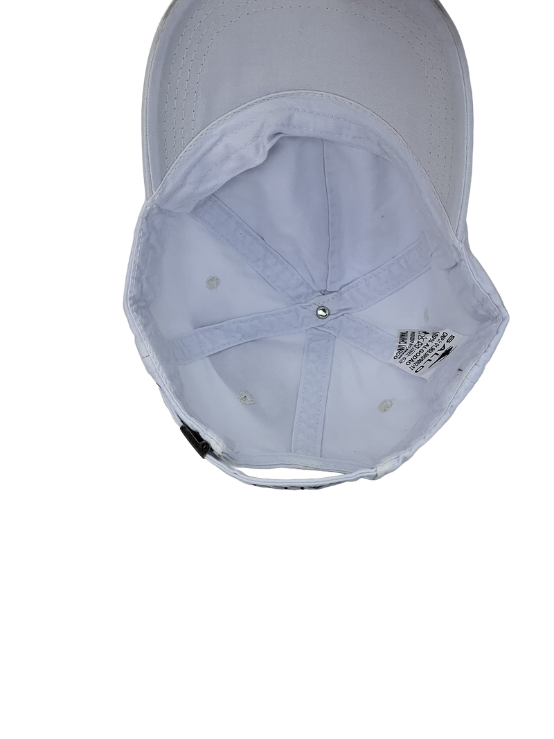 Boné Casual Polo Wear Helicopter - Cor Branco Logo Preto