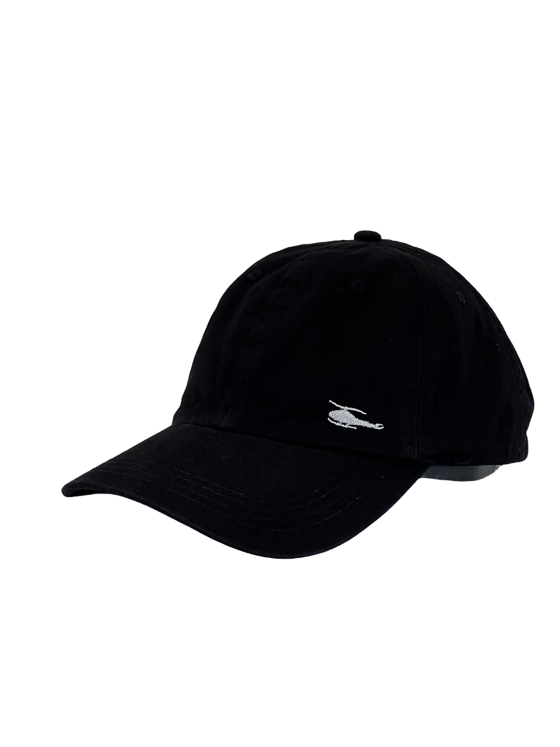 Boné Casual Polo Wear Helicopter - Cor Preto Logo Branco