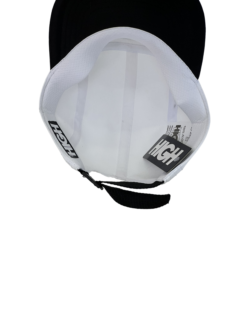 Boné Casual High Circle Premium - Cor Branco & Preto Logo Original