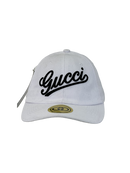Boné Casual Gucci BIG - Cor Branco Logo Preto