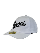 Boné Casual Gucci BIG - Cor Branco Logo Preto