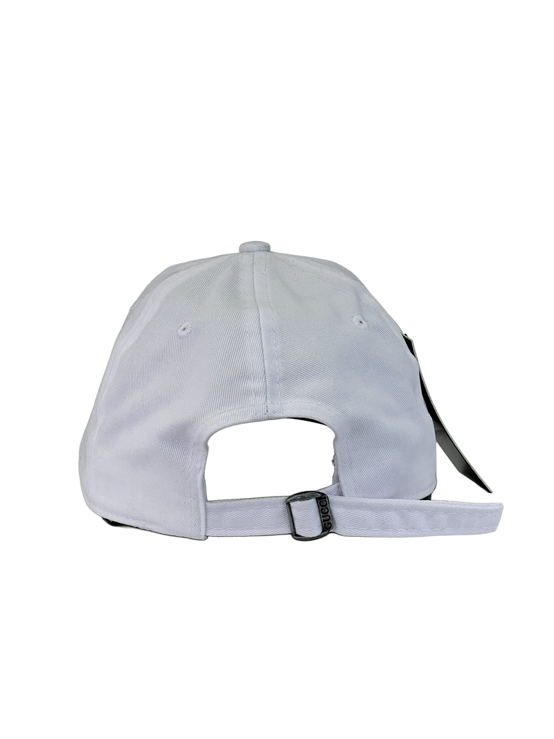 Boné Casual Gucci BIG - Cor Branco Logo Preto