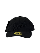 Boné Casual Gucci BIG - Cor Preto Logo Preto