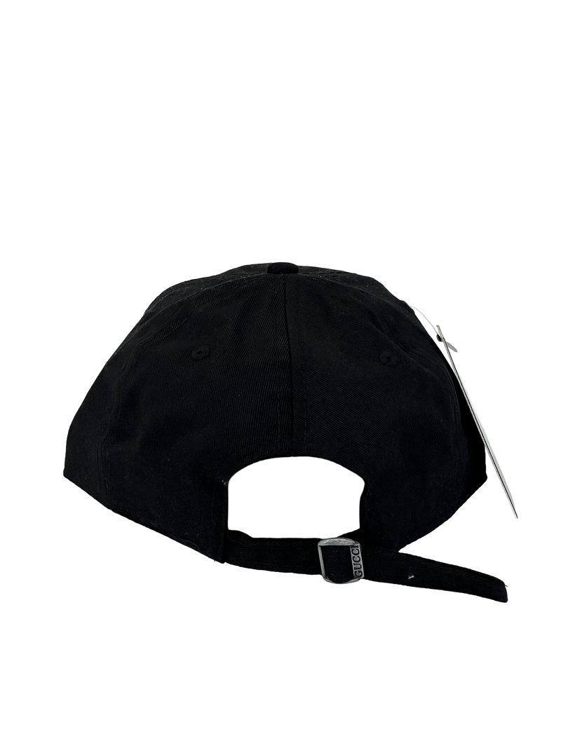 Boné Casual Gucci BIG - Cor Preto Logo Preto