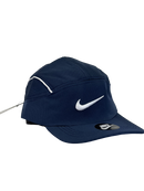 Boné Casual Nike Basic Two Nylon - Cor Azul Escuro Logo Branco