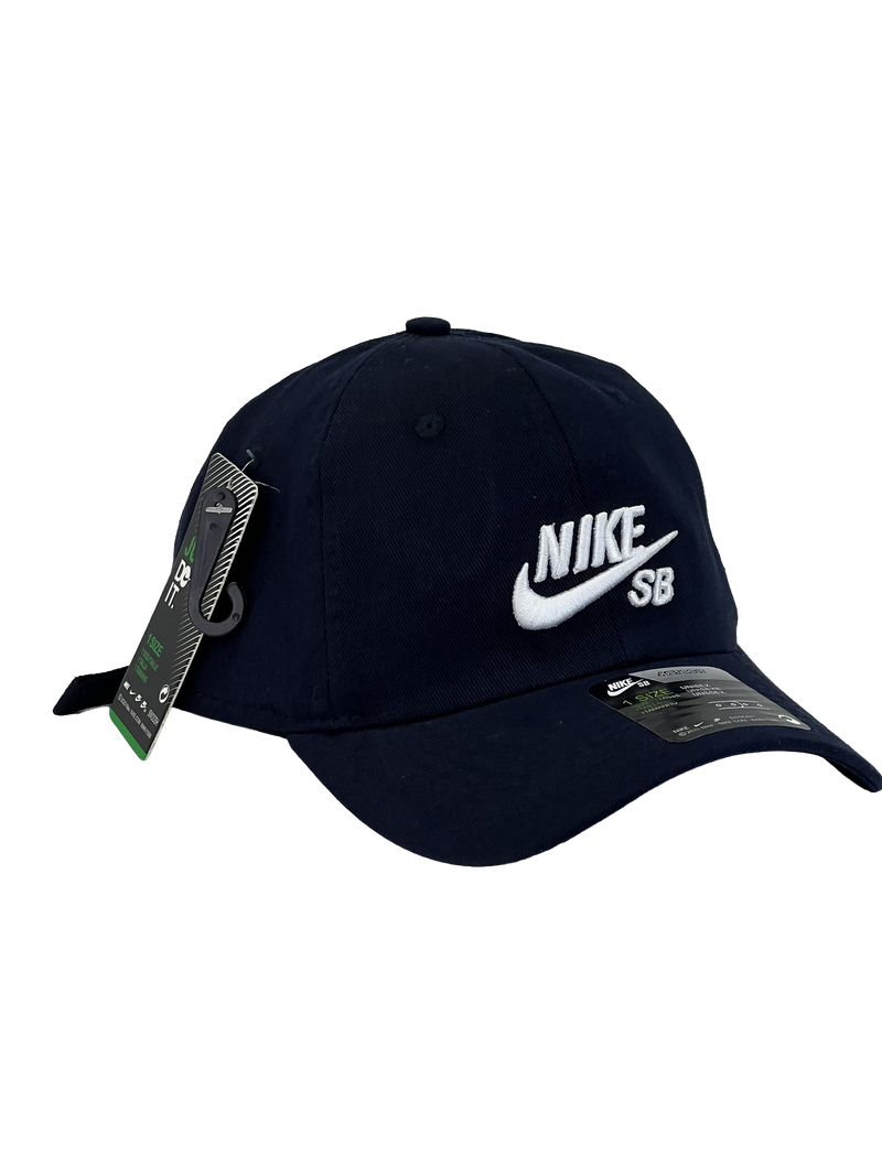 Boné Urbano Nike SB Letter & Logo - Cor Azul Escuro Logo Branco