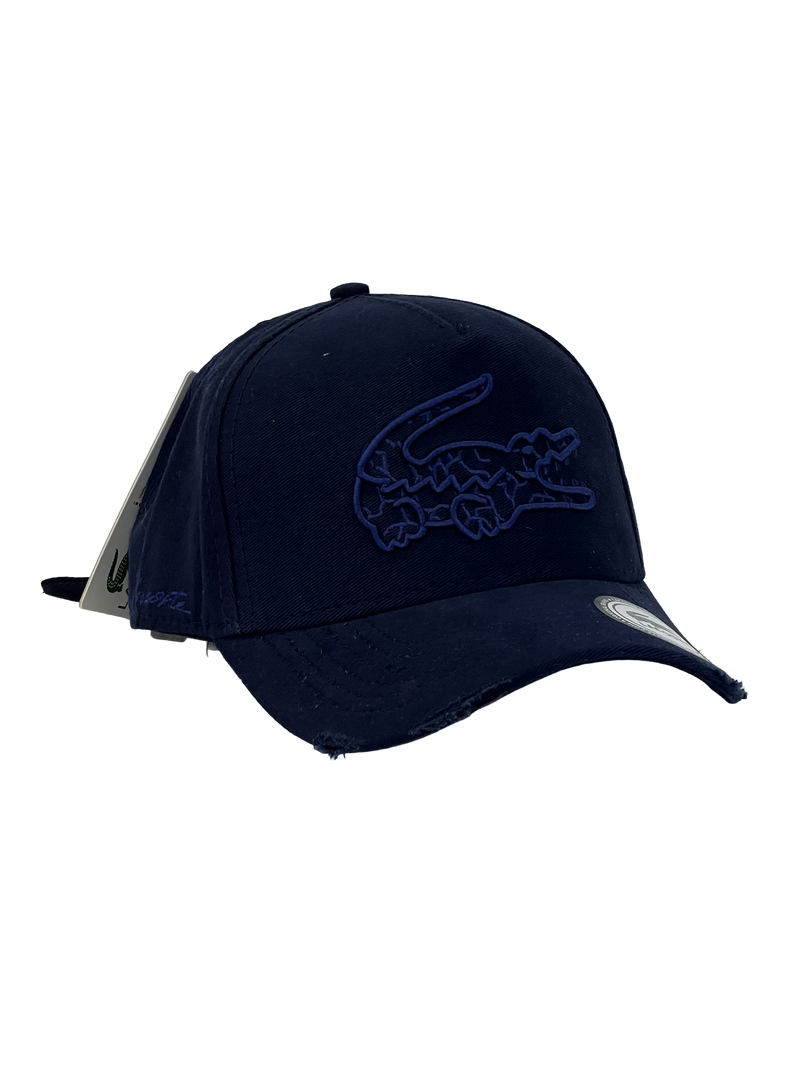Boné Urbano Lacoste SUPER BIG - Cor Azul Escuro Logo Azul