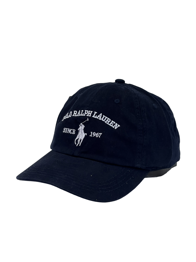 Boné Casual Polo Wear Classic  - Cor Azul Logo Branco