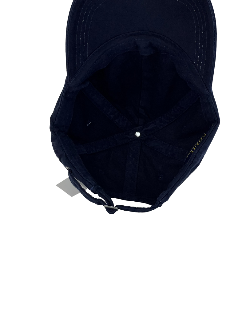 Boné Casual Polo Wear Classic  - Cor Azul Logo Branco