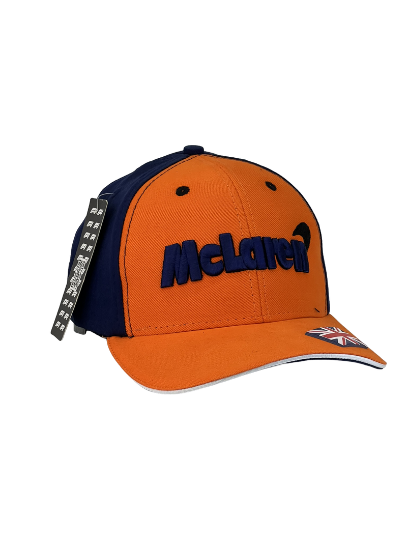 Boné Urbano F1 Mclaren England - Cor Laranja Logo Original