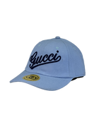 Boné Urbano Gucci BIG - Cor Azul Claro Logo Azul Escuro
