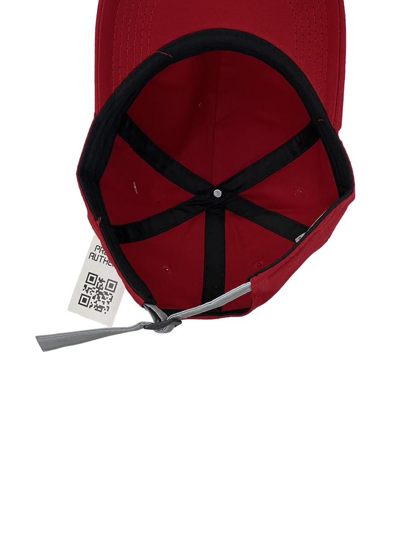 Boné Casual Prada Classic Transluc - Cor Vermelho Logo Branco