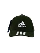Boné Urbano Adidas Classic Listras - Cor Verde Militar Logo Branco