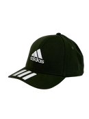 Boné Urbano Adidas Classic Listras - Cor Verde Militar Logo Branco