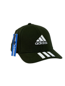 Boné Urbano Adidas Classic Listras - Cor Verde Militar Logo Branco