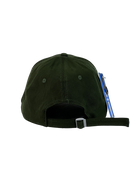 Boné Urbano Adidas Classic Listras - Cor Verde Militar Logo Branco