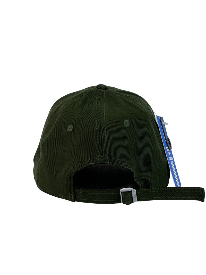 Boné Urbano Adidas Classic Listras - Cor Verde Militar Logo Branco