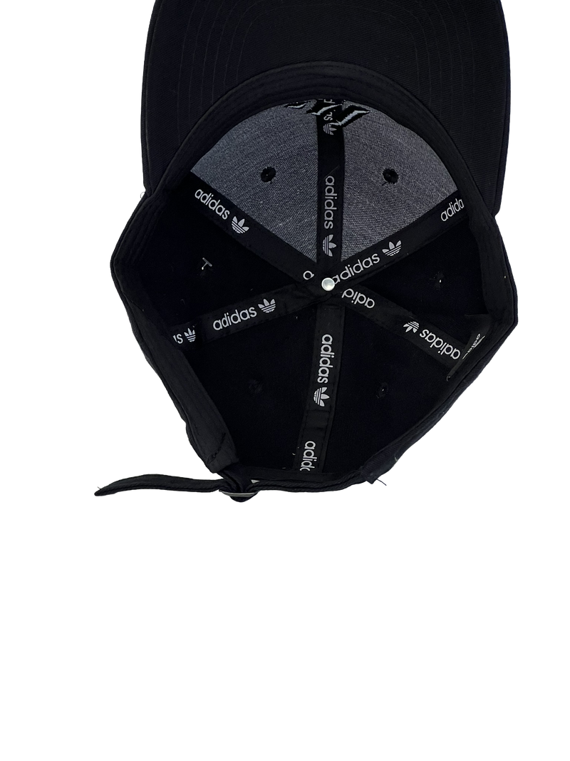 Boné Urbano Adidas Classic - Cor Preto Logo Preto